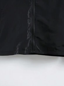 Tonåring Pojke Dragkedja Huva Vindjacka & byxor utan Tröja - Svart - Visa 4