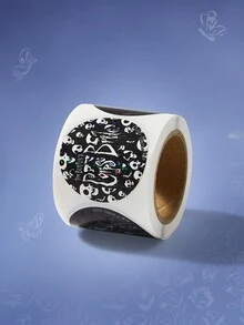 Corpse Bride | ROMWE 1roll Cartoon Figure Graphic Sticker - Multicolor - View 2