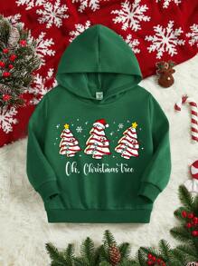 Áo nỉ in hình Giáng sinh cho bé trai - màu xanh lá - Xem 1