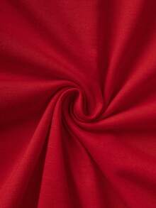 SHEIN LUNE Sunflower & Butterfly Print Tee - Red - View 6