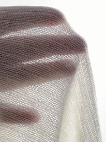 Dazy Star Solid Mock Neck Ribbed Knit Crop Sweater Fall - White - View 4