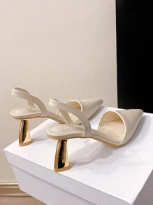 Novas Sandálias De Salto Alto Feminino, Sapatos De Salto Agulha Pontudos
