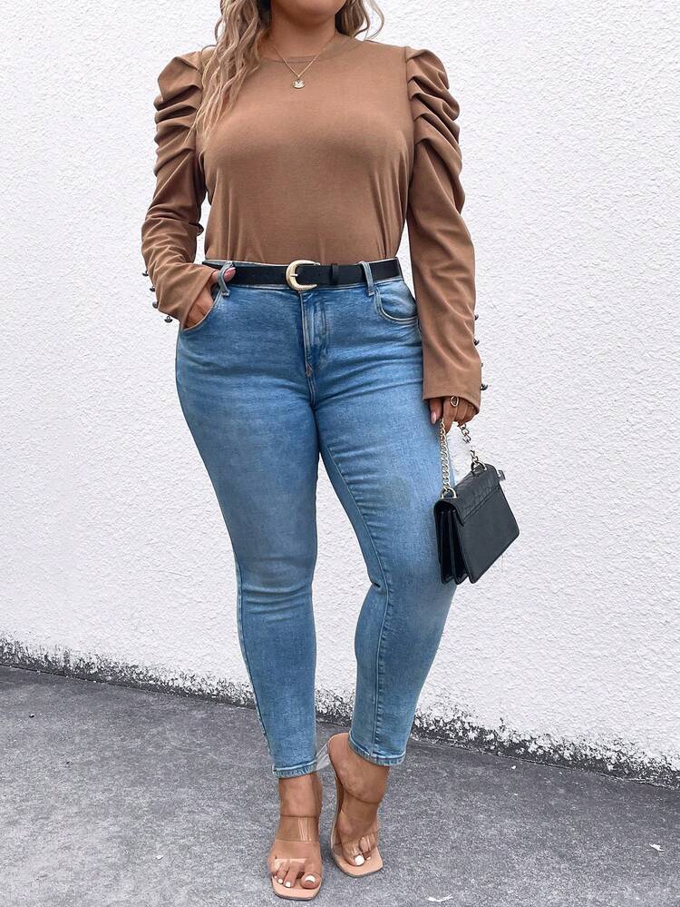 Plus Gigot Sleeve Tee