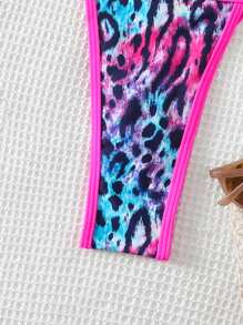 Swim SXY Dames bikiniset met halterband en luipaardprint Summer Beach
