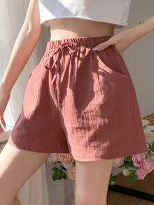 DAZY Women's Drawstring Sleepwear Bottoms - Redwood - View 6