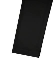 SHEIN Unity Ladies' Twist Knot Top Fall Cloth For Women - Black - View 5