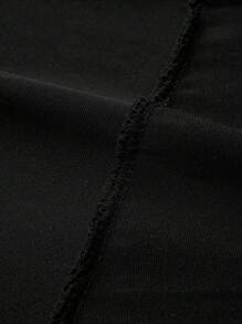 SHEIN Clasi Plus Galaxy Print Twist Front Dress - Black - View 5