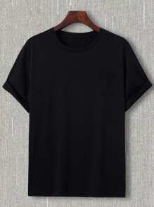 Manfinity EMRG 男士印花t恤 - 黑色 - 查看 3