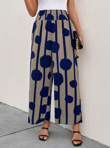 SHEIN LUNE 普通長褲 - 寶藍色 - 查看 5