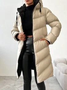 EURMUSE Women's Padded Jacket - Grey - View 6