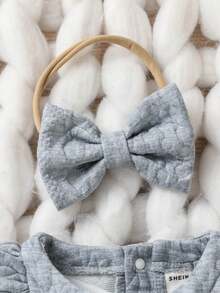 女嬰荷葉邊後紐扣洋裝 - 彩色 - 查看 3