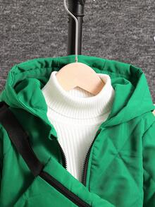 幼兒男童用2入組保暖軟舒適背包,冬季服裝 - 綠色 - 查看 7