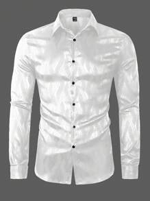 Manfinity AFTRDRK Hombres Camisa con estampado