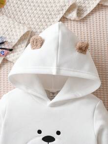 男童可愛厚休閒運動衫和背帶褲套裝秋冬 - 彩色 - 查看 4