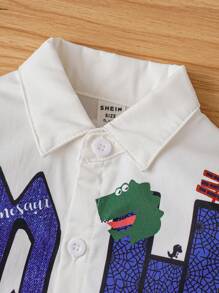 Baby Jungen Mantel mit Buchstaben Grafik