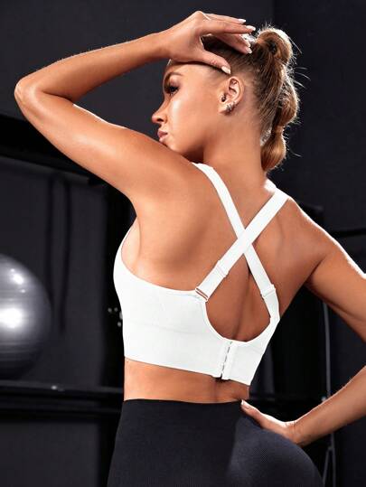Powerista Crisscross Backless Crop Sports Tank Top view 5