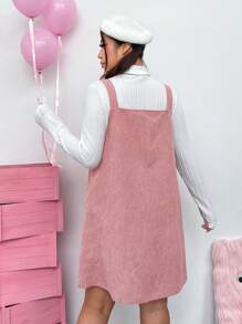 SHEIN EZwear 女裝大碼連身裙 - 粉色 - 查看 2
