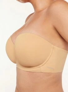 LUVLETTE Strapless Push-Up Underwire T-Shirt Lingerie As Outerwear Bra Basic Half Bra