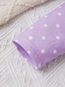 SHEIN 2 Miếng Em bé Cô gái Giải trí Thoải mái Dễ thương Món ăn Mẫu In Đối với Mặc hàng ngày at Nhà - Nhiều màu - Xem 7