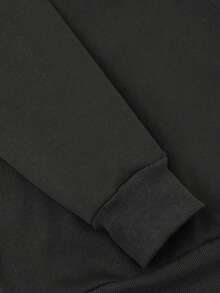 Nam Điều khiển tay cầm Đồ họa Thả vai Hoodie Without Tee - Màu xám đen - Xem 3