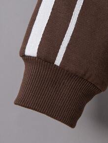 SHEIN 男孩字母圖案倫敦袖運動衫和運動長褲 - 彩色 - 查看 3