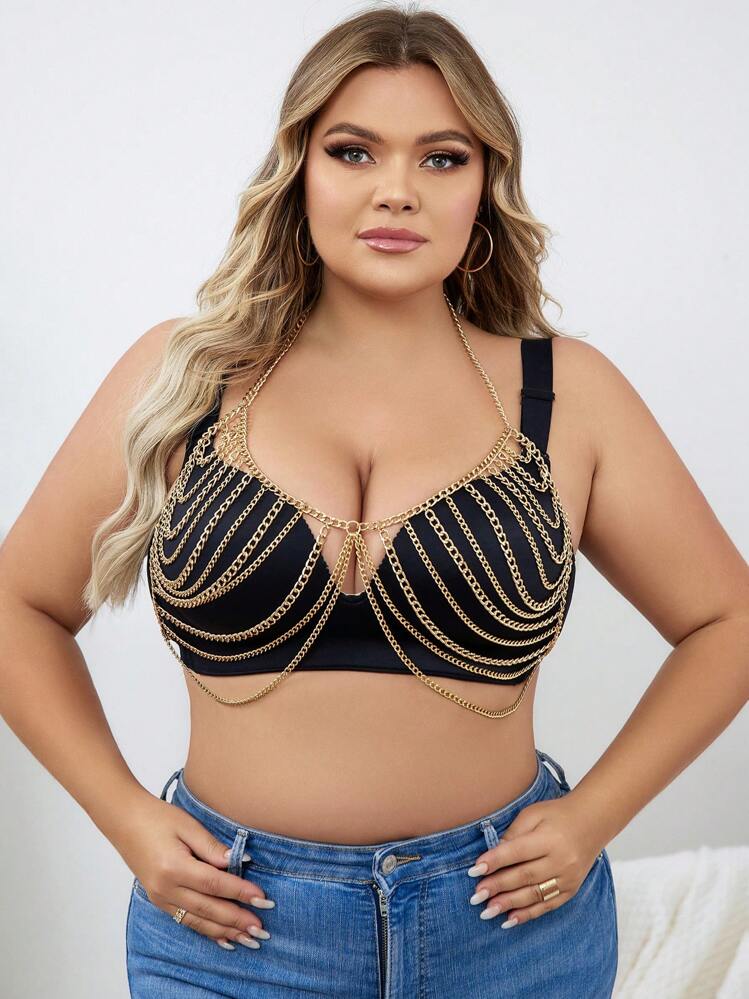 Plus Chain Linked Bra Harness | SHEIN USA