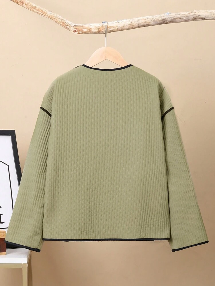 Boys' Thick Thermal Lined Woven Jacket For Winter