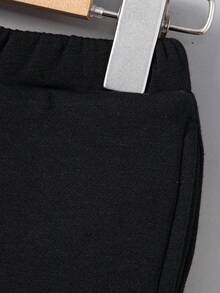 SHEIN 男小童字母圖案連帽衫和運動褲&包