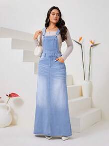 SHEIN Essnce 女士牛仔連身裙