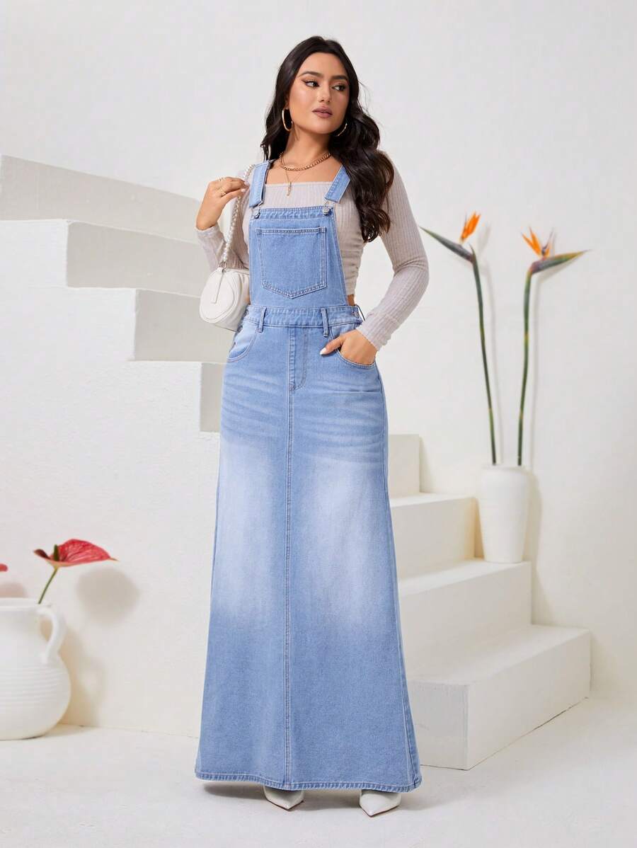 SHEIN Essnce 女士牛仔連身裙