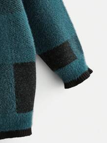 SHEIN Maternity Casual Loose Cardigan Sweater, For Winter