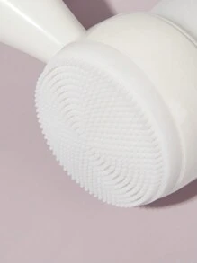 Spazzola per pulizia facciale manuale, 1 pezzo con doppia faccia per la cura della pelle, scrubber facciale in silicone manuale a doppia azione per esfoliazione profonda dei pori, massaggio, cura della pelle, decorazione della casa, camera da letto, bagno, regali di Natale, decorazione del bagno, viaggio, articoli da viaggio, matrimonio, festa di Natale, regali per mamma, casa, camera, decorazione della casa, regali di Natale, regali per mamma, compleanno, decorazione della camera rosa, decorazione del soggiorno, camera da letto, regali per uomo, regali per papà, funghi, Capodanno, mamma, accessori, regali per papà, amici, regalo divertente - Bianco - Visualizzare 3