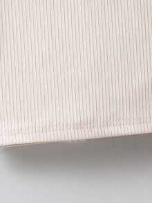 SHEIN 2 cái/bộ Bé trai Giải trí Màu thuần Cổ áo có gân Áo polo Và Quần Quần áo thể thao Đối với Mùa thu đông - Nhiều màu - Xem 5