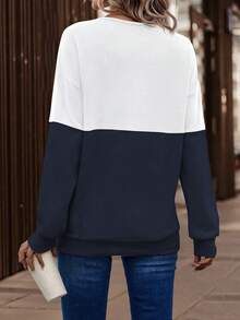 SHEIN LUNE 連帽衛衣 - 藏蓝色 - 查看 2