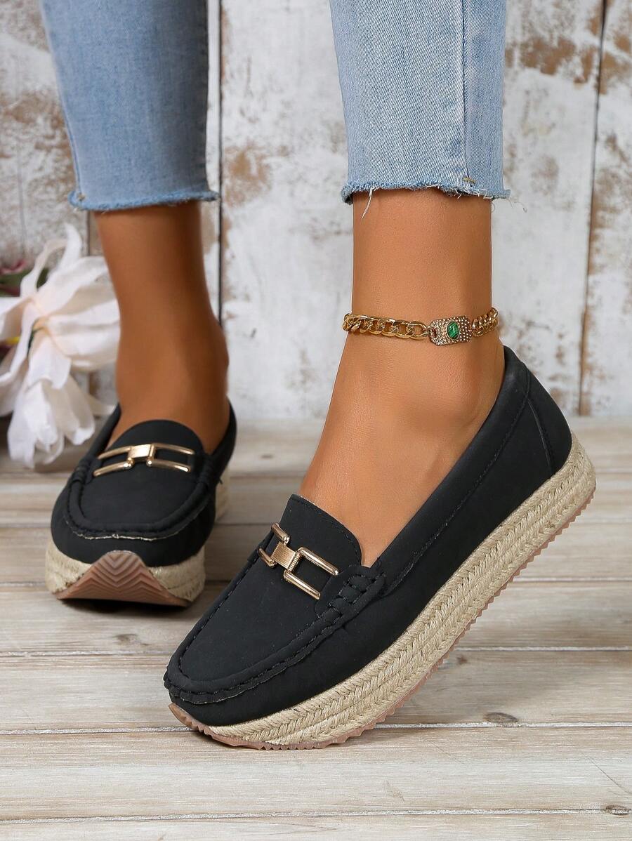 戶外舒適低口設計女性楔型跟&厚底鞋