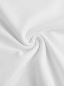 Kleine Mädchen Lässig einfaches Langarm T-Shirt, geeignet für Frühling und Herbst, Weiß Rollkragen, Kinder Weiß Rollkragen