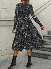 EMERY ROSE In Toàn bộ Tay áo loe Đầm - màu đen - Xem 2