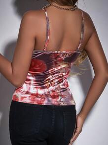 Allurite 印花緊身吊帶 - 彩色 - 查看 2