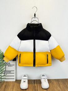 Áo khoác đệm cho bé trai Colorblock Zip Up - Nhiều màu - Xem 1