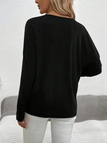 SHEIN LUNE T恤 - 黑色 - 查看 2