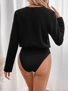 SHEIN LUNE 女士連身衣 - 黑色 - 查看 2