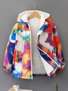 Tween Boy 加厚连帽棉服外套 - 彩色 - 查看 1