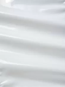 SHEIN ICON Top tubo de cuero sintético con cremallera delantera - Blanco - Ver 8