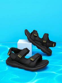 Boys' Summer Sports Sandals With Double Weaved Straps And Mesh Lining