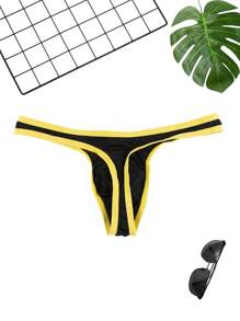 Men's Thong Underwear - Black - View 2