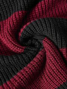 SHEIN Sukienka ciążowa z odkrytymi ramionami i kolorowym blokiem kolorów, na zimę - Wielokolorowe - Zobacz 11