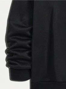 Sudadera con capucha de aventura al aire libre para hombres, de moda para diversos entornos, para Halloween - Negro - Ver 3