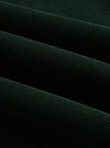 男士时尚休闲保暖保暖内衬字母刺绣加厚夹克外套 - 軍綠色 - 查看 7