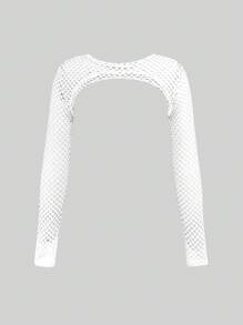 EgrlEra 3pcs Hollow Out Fishnet Mesh Top - Multicolor - View 5