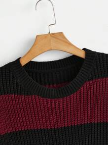 SHEIN Sukienka ciążowa z odkrytymi ramionami i kolorowym blokiem kolorów, na zimę - Wielokolorowe - Zobacz 8